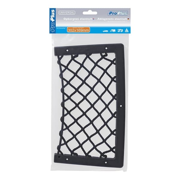 Opbevaringsnet elastik 302x169mm med plastramme NS-12