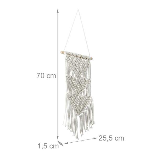 Macramé seinäteline