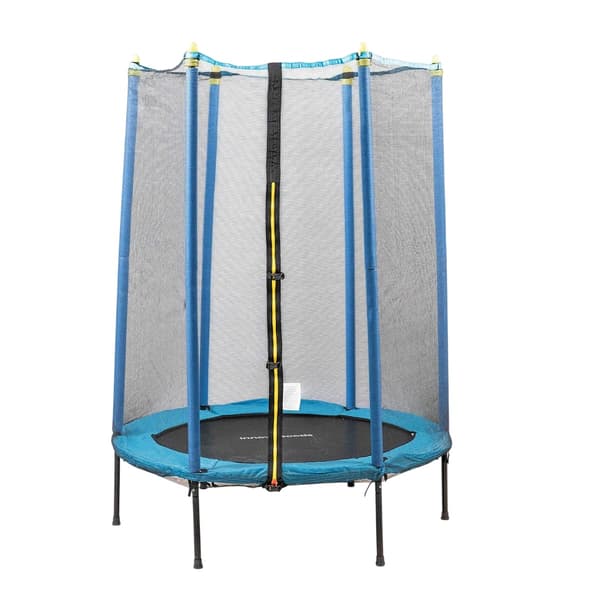 Børnetrampolin med sikkerhedsnet, 140 cm diameter