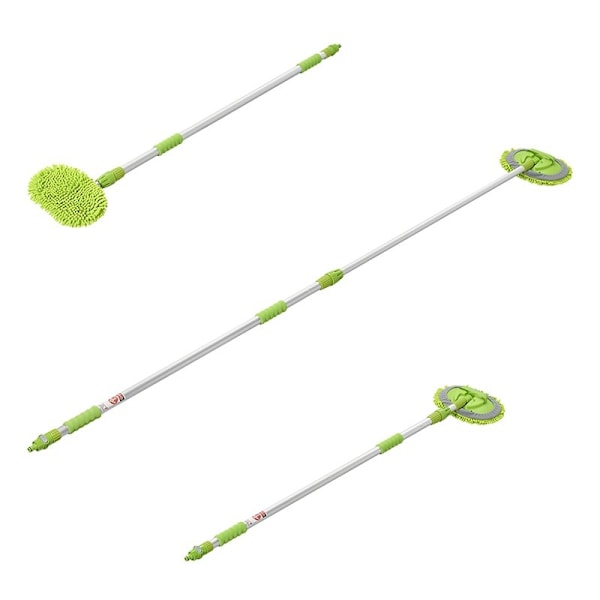 Vaskebørste chenille mikrofiber teleskopskaft 2,5 meter