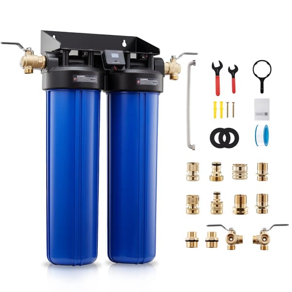 Deioniseret bilvaskfilter, 2x4L harpiks, TDS-måler