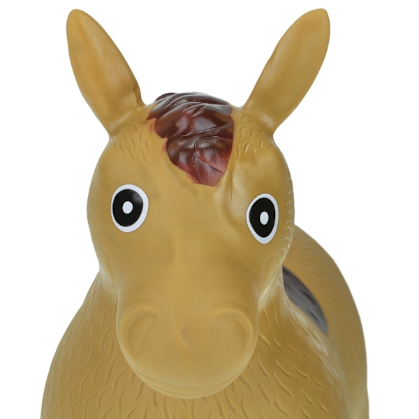 Springhest i lysebrun