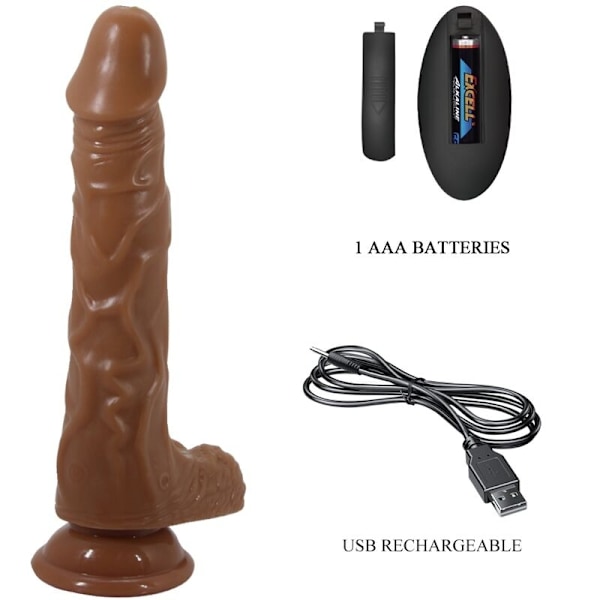 Baile - Bodach Realistisk Vibrator Med Fjärrkontroll Sugkopp