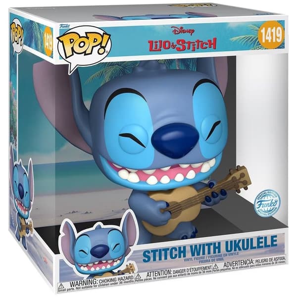 Disney Stitch Ukulele, eksklusiv 25 cm størrelse, perfekt til børn