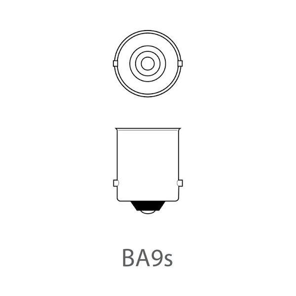 Auton polttimo 12V 4W BA9s per kappale