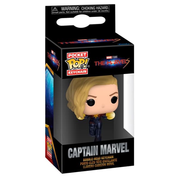 Captain Marvel Pocket POP-avainnippu, keräilyfiguuri