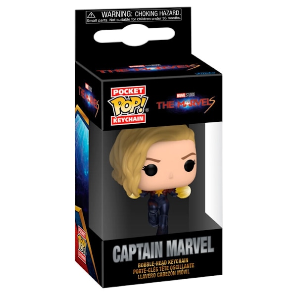 Kapten Marvel Pocket POP-nyckelring, samlarfigur