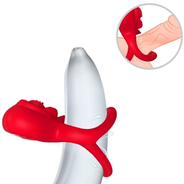 Armony - Ring Vibrator Hjerte Rød