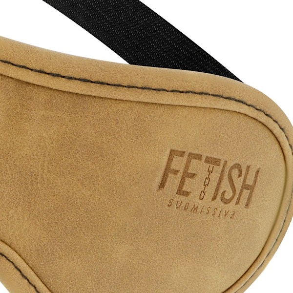 Fetish Submissive Origen - Vegansk lädermask med neoprenfoder