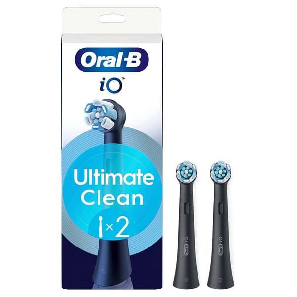 Hammasharjan päät, Ultimate Clean, musta, 2 kpl