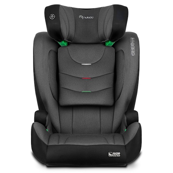 Nukido Louis Soft Bilbarnstol Svart/Grå 15-36kg ISOFIX