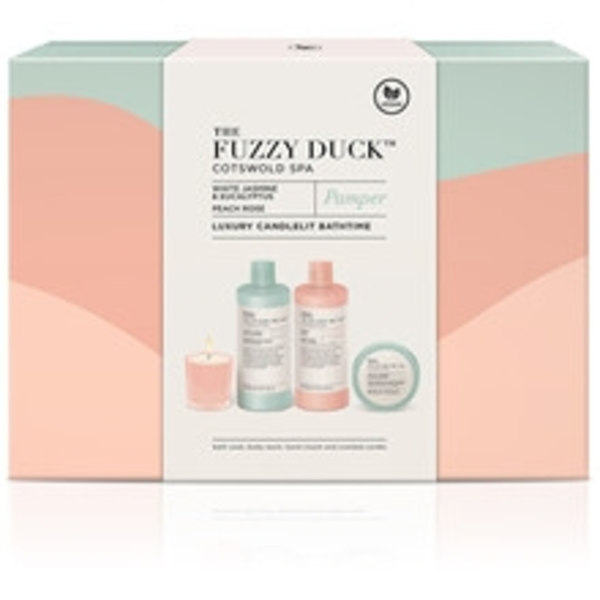 Baylis & Harding - The Fuzzy Duck Luxury Candlelit Bathtime ( Jasmín & Eukalyptus, Růže & Broskev ) - Dárková sada
