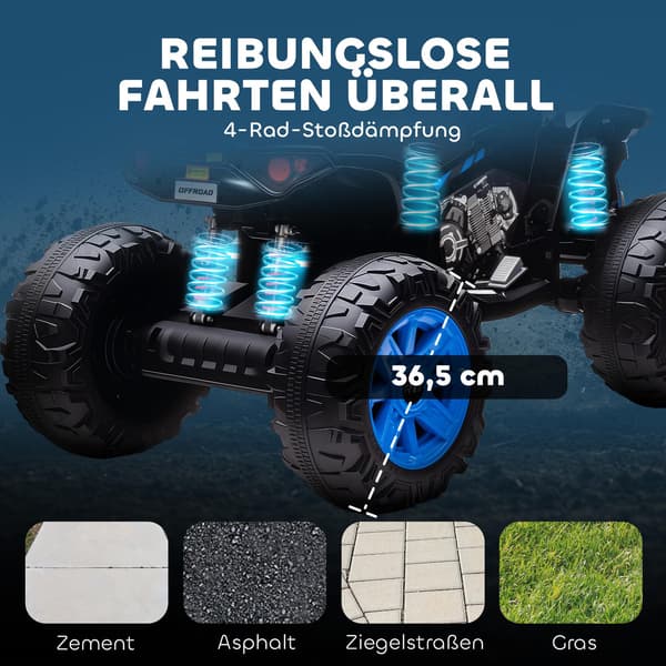 Elektrisk ATV til børn, 24V, 4 hjul, USB, MP3, 6,5 km/t