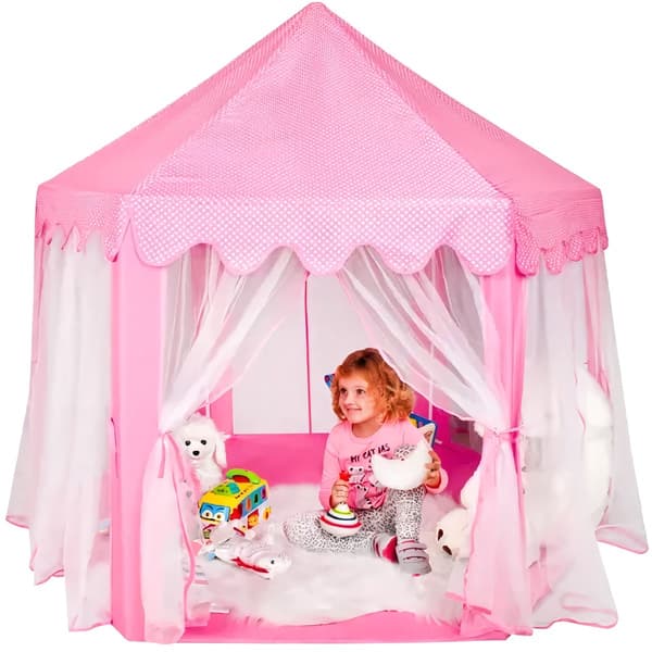 Børnetelt pink Kruzzel 23869