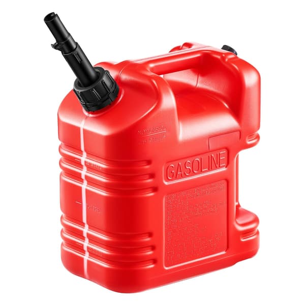 9,5L bensindunk med pip, genomskinlig skala, läckagesäker