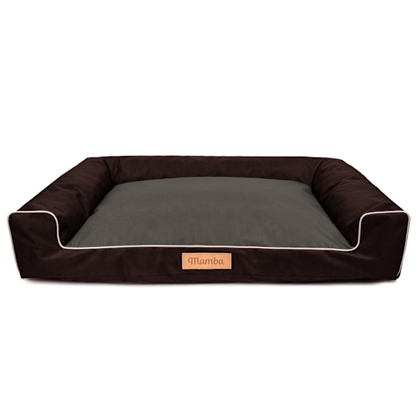 Hundeseng brun XL med personalisering