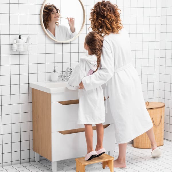 Bambu Step Pall – Liten, fuktbeständig