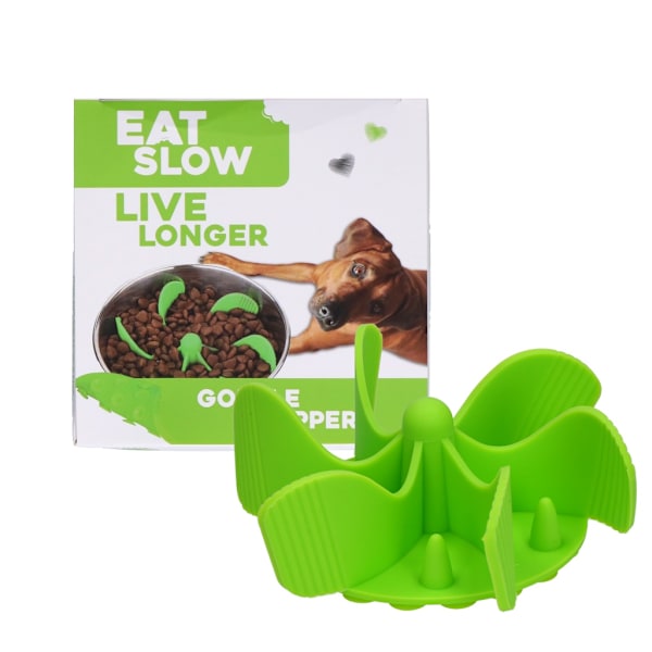 Ät Långsamt Lev Längre Gobble Stopper M Grön