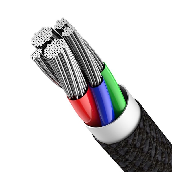 Kabel för iPhone USB-C - Blixtsnabb laddning 20W 1m - svart