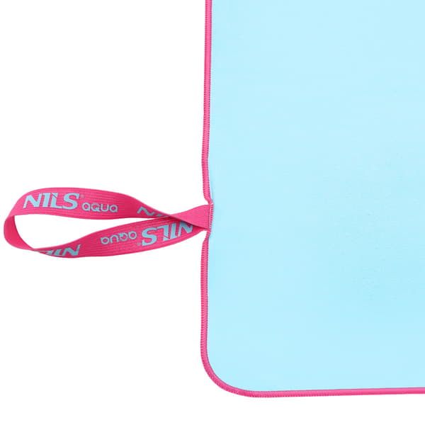 Mikrofiberhåndklæde 200x90 cm, Blå-Pink