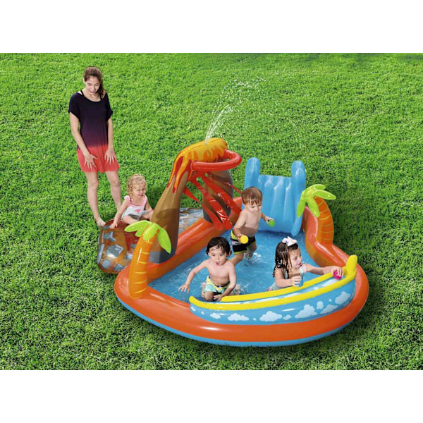Lava Lagoon uppblåsbar lekplats 265 x 265 x 104 cm Bestway 53069