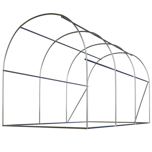 Dæksel til drivhus 2x3,5m (7m²) hvid Plonos
