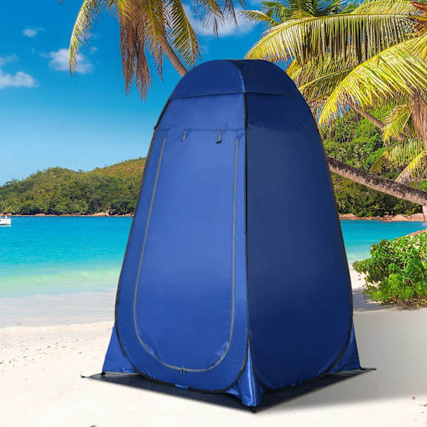 Pop-Up Telt Brusetelt, Toilettelt Til Camping, Mobilt Udendørs Toilet Med Bæretaske, 126X124X189Cm