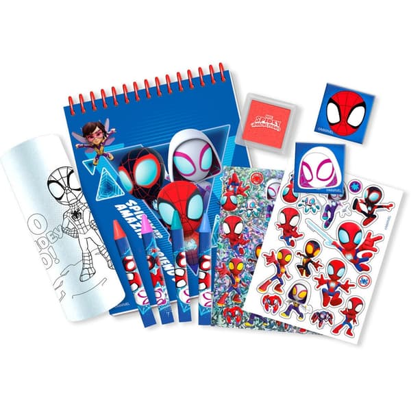 Spiderman 3D brevpapirsæt til børn, inkluderer notesbog og blyanter