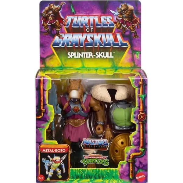 Turtles of Grayskull Splinter-Skull figur, 14 cm samleobjekt