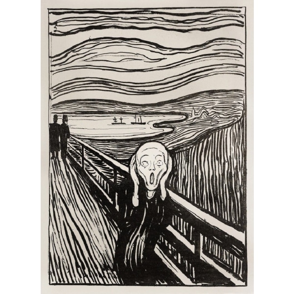 Skriet - The Scream - Mono - 21x30 cm