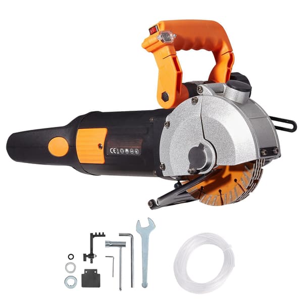 Elektrisk väggfräs 2500W, 133 mm blad, vattenpump