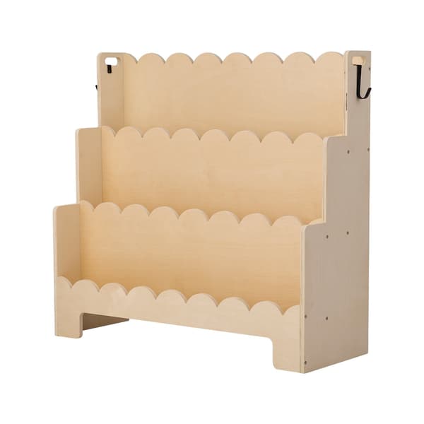 Montessori bogreol, 3-lags frontvendt, kroge