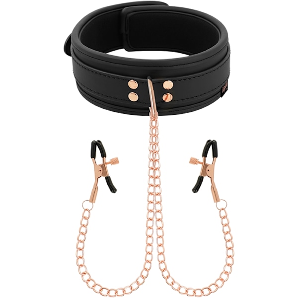 Coquette Chic Desire - Fantasy Nipple Clamp Halsband med neoprenfoder