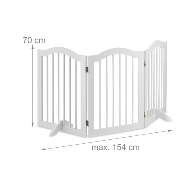 Valkoinen turvaportti 70 cm