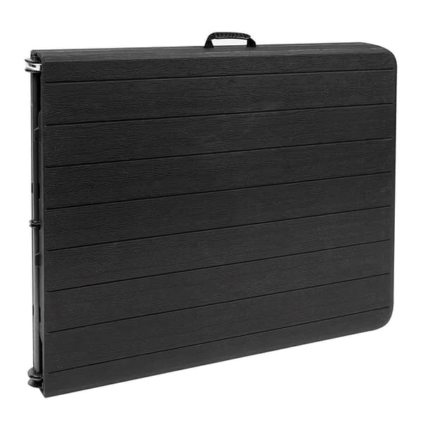 Sammenklappeligt havebord sort 180cm