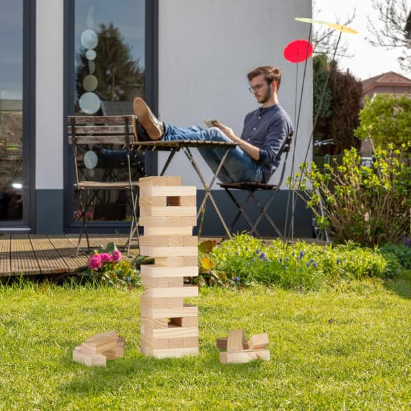 XL Wabble Tower Wood