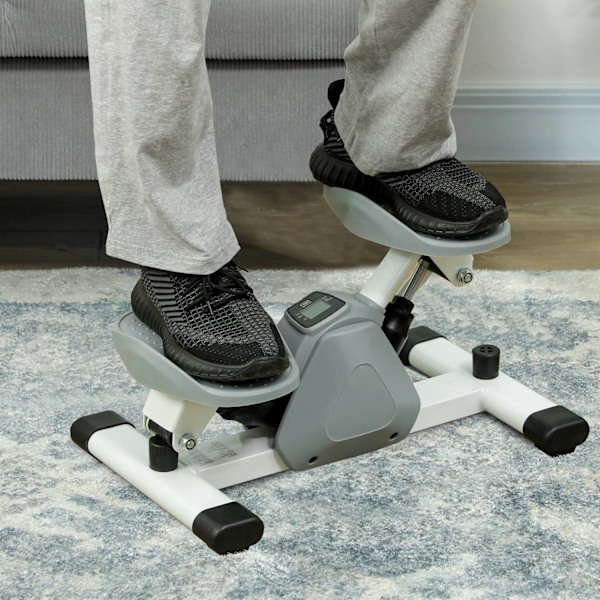 Mini stepper kotiin LCD-näytöllä, ylös-alas stepperi liukumattomilla polkimilla, stepper-kotitreeni jopa 100 kg, jalkaharjoitteluun, kotitoimiston kun