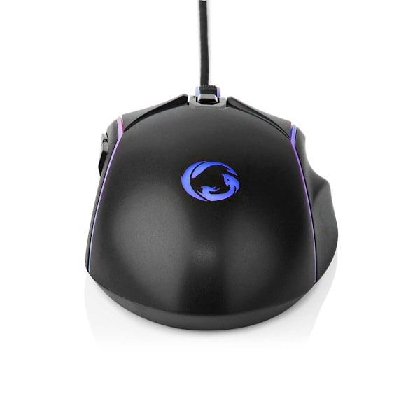 Gaming Mouse | Kabel | 800 / 1200 / 2400 / 3200 / 4800 / 7200 dpi | Justerbar DPI | Antal knapper: 6 | Højrehåndet | 1.50 m | LED