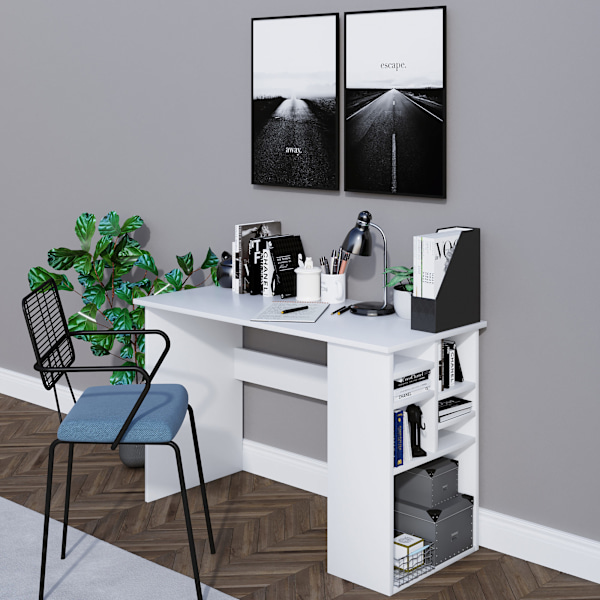 Studiebord Akasya - Hvid