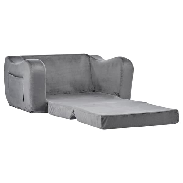 Børnesofa til klapning, omskiftelig lænestol til småbørn, grå