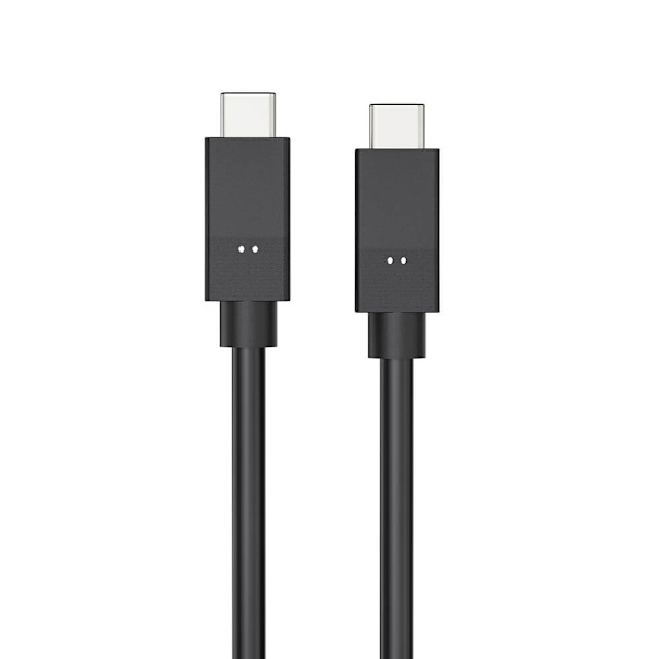 GEAR-kaapeli USB-C-USC-C 3.1 5A/100W/10GB Gen 2 1.5m musta