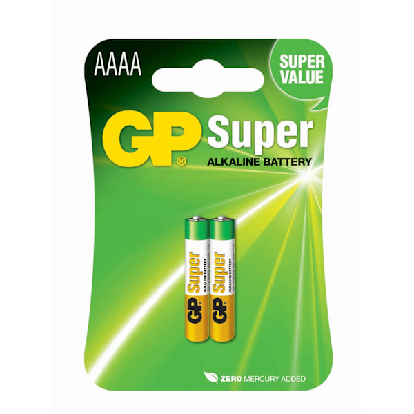 GP Alkaline Batteri AAAA LR61 2-pack