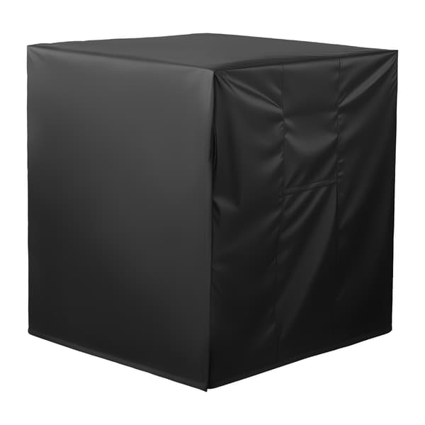 Ulkoilmastointilaitteen suojus 32x32x36 tuumaa, vedenpitävä, musta