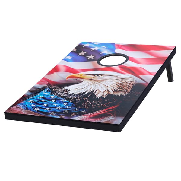 Cornhole-set 3x60 cm MDF-skivor, 8 säckar och fodral