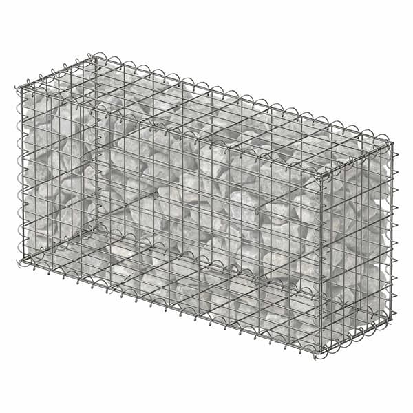 Galvanoitu teräskori 100x50x30 cm