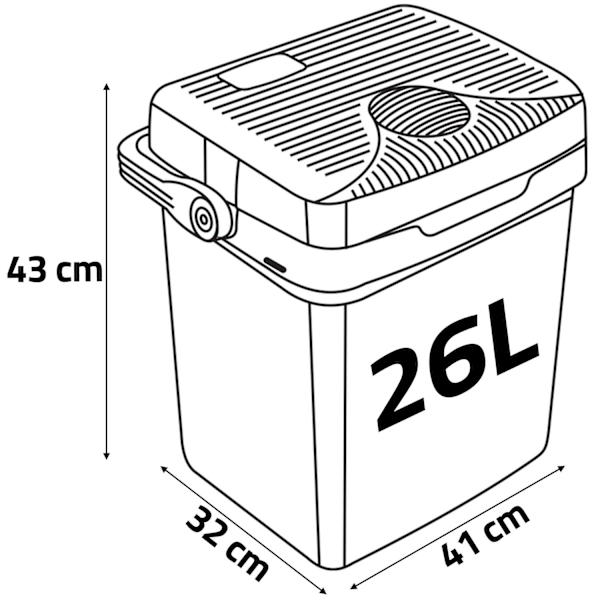 Berdsen Icemax 26L bærbar køler med ECO mode