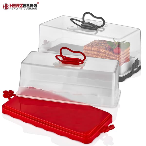 Herzberg HG-L575: Baton Cake Dome punainen