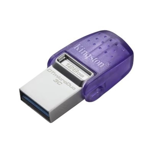 Kingston DataTraveler microDuo 3C - USB-muistitikku - 128 Gt - USB 3.2 Gen 1 / USB-C