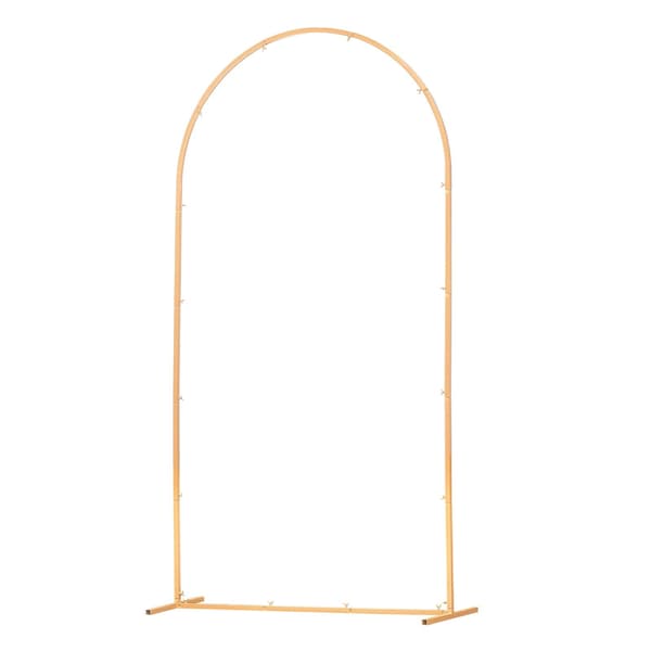Bakgrundsstativ i metall med guldfärgad båge, 2,1 x 1,2 m ram
