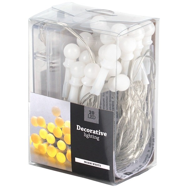 Batteridriven julbelysning 20 LED 200 cm